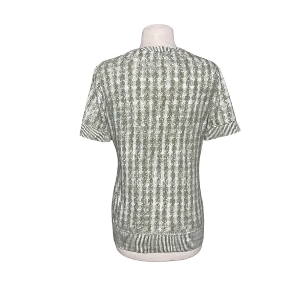 ANTHROPOLOGIE PILCRO Women’s Green Printed Front Pocket Knit Top - Image 6