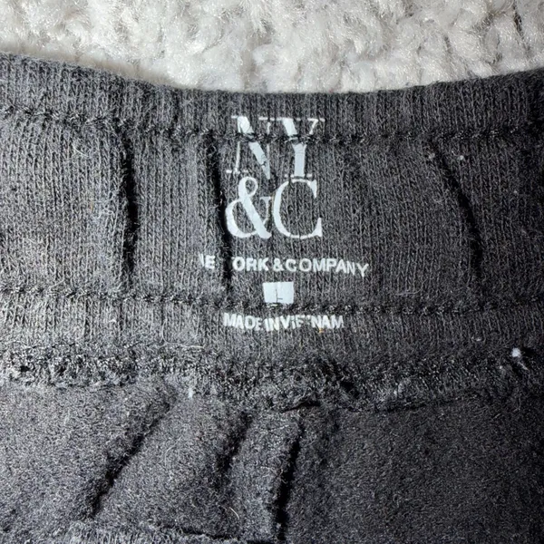 New York & Company Womens Black Love NYC Apple Graphic Jogger Sweatpants Large - Image 4