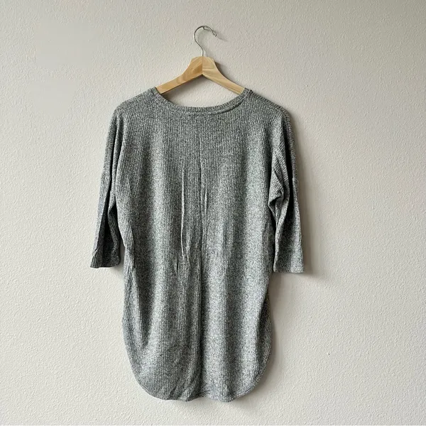 Express Oversized Wide Neck Knit Tee - Image 2