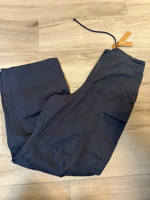 skims outdoor woven wide leg pant Color indigo - Image 3