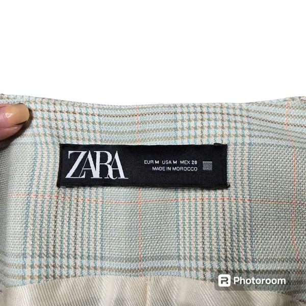 Zara Plaid‎ Button Front Vest - Image 2