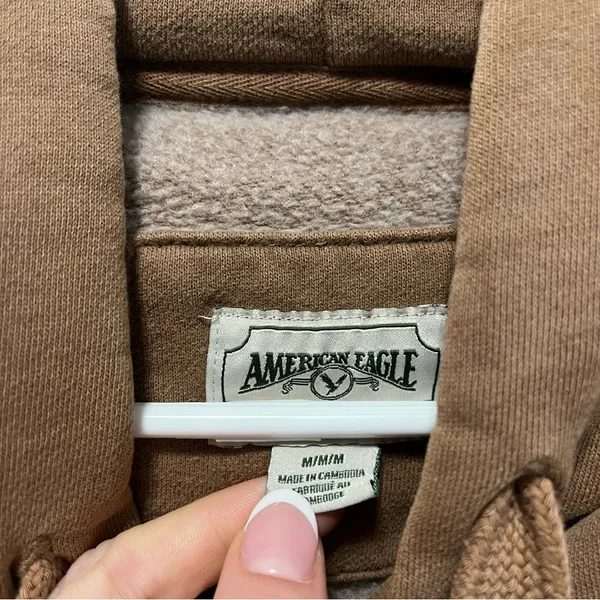American Eagle Aerie Brown Sweatshirt Hoodie - Image 6