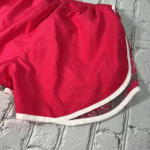 Nike Dri Fit Pink Galaxy Athletic Shorts size Medium Pink Gray White - Image 14
