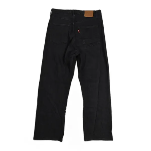 Mens Levis Ribcage Straight Ankle Jeans Black Size 28 - Image 3