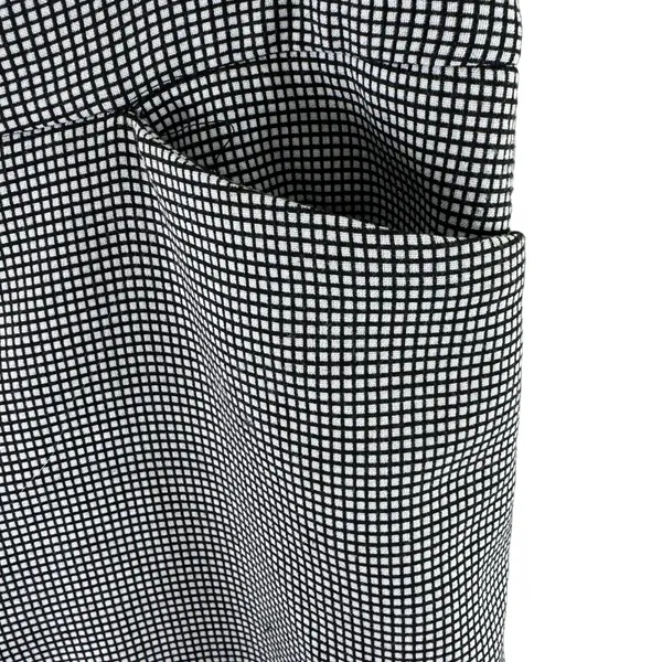 Anne Klein Black White Checkered Cropped Tapered Leg Ankle Fit Trousers‎ Size 8 - Image 4