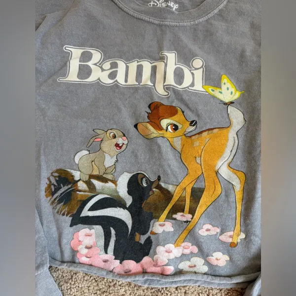 Disney Bambi Gray Sweatshirt - Image 2