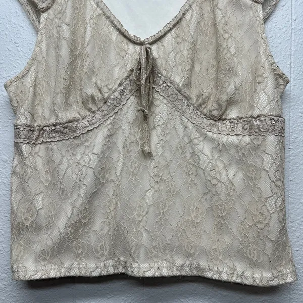 No Boundaries Girls Babydoll Lace Top Womens XS Fairy Grunge Boho Y2K Dainty - Image 6