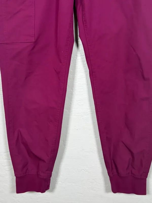 Carhartt Force Women L Wine Maroon Essential Jogger Scrub Pants Medical Nurse - Image 2