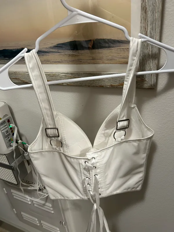 SheIn White Corset Top - Image 3