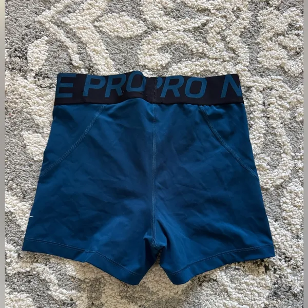 Blue Nike Pro Shorts☁️ - Image 2