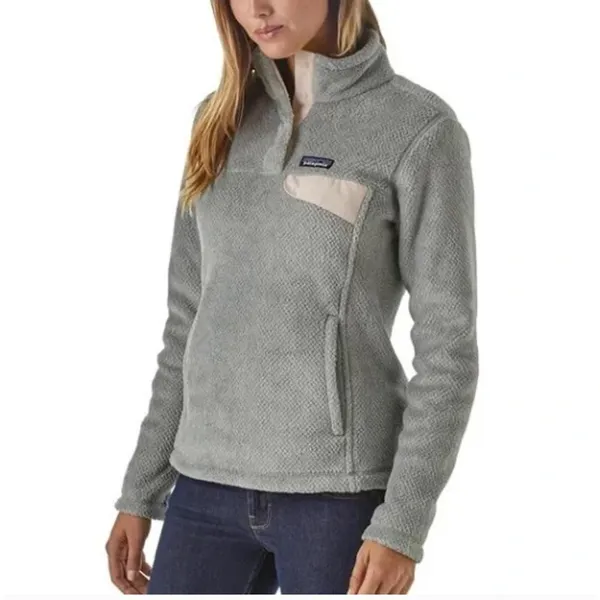 PATAGONIA Re-Tool Snap-T Fleece Pullover Women M Gray Outdoor Travel Timeless - Image 14