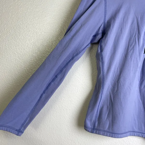 Vtg Patagonia R1 Stretch Top Medium Womens Iolite Mulberry Half Zip Outdoors USA - Image 5
