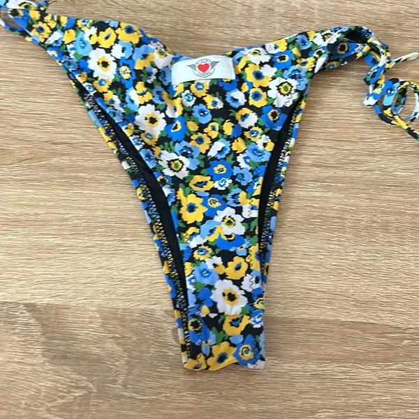 Bikini lovers floral bikini bottom Blue - Image 3