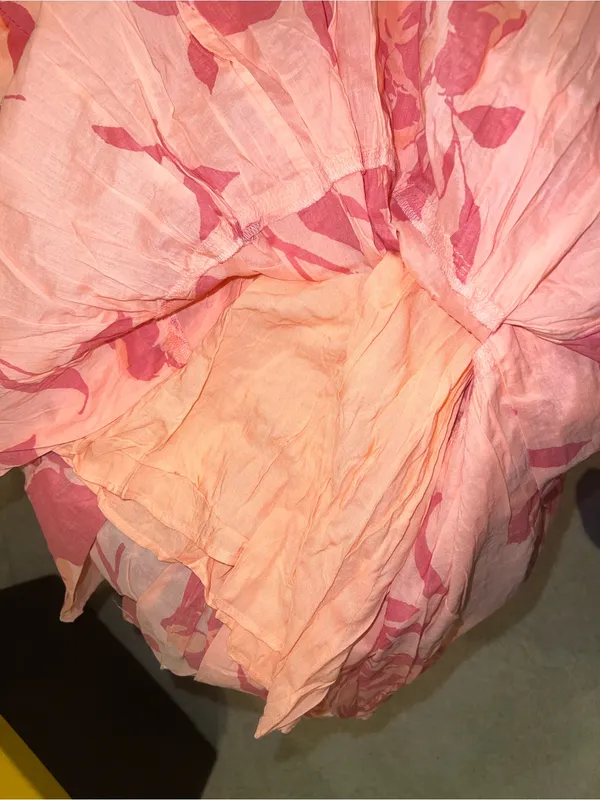 Free People Short Sleeve Sundrenched Maxi Dress In Pinky Combo Size XS - Image 7