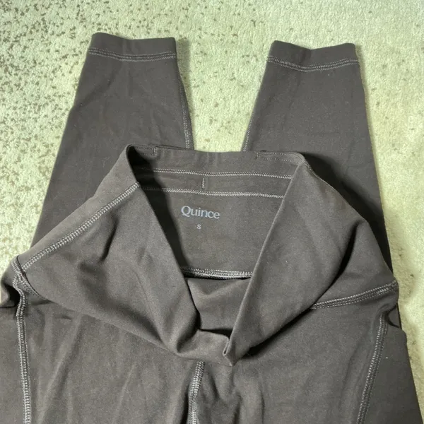 Quince‎ High Waisted Pocket Leggings Womens Small Brown Active Yoga Athleisure - Image 5