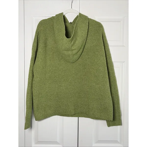 Current Mood Fly Away Butterfly‎ Hoodie Womens Size M Green Y2K Knit Dolls Kill - Image 2