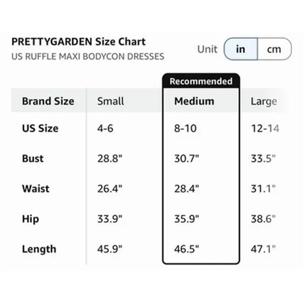 PRETTYGARDEN Strapless Asymmetrical Maxi Dress Ruffle Formal Women's S - Image 5
