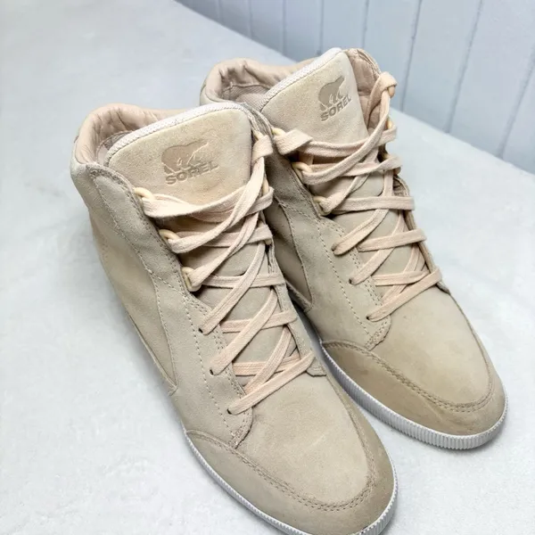Sorel Out N About Wedge Bootie Boots Beige NL4913-260‎ Waterproof Size 9.5 - Image 2