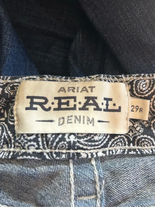 Ariat R.E.A.L. Straight Leg Jean size 29R western rodeo - Image 14