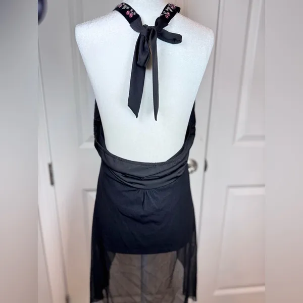 Seven7 Y2K Dark Romance Whimsigoth Velvet Sequin Halter Fairycore Festival Boho 14/16 - Image 6