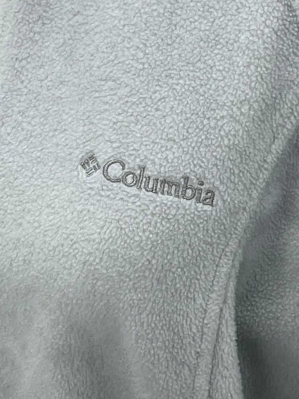 Columbia Sportswear Womens Gray Fleece Full Zip Active Outdoors Jacket Medium - Image 2