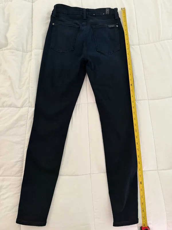 7 For All Mankind Dark Skinny Jeans - Image 7