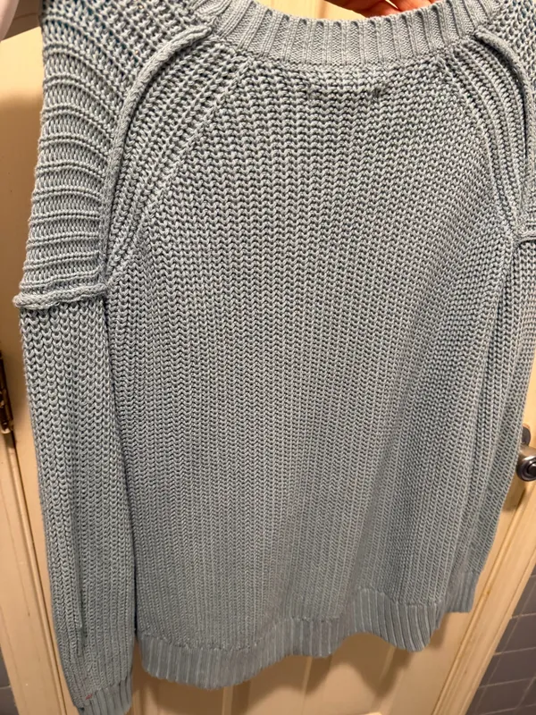 American Eagle Green Knit Sweater small - Image 4