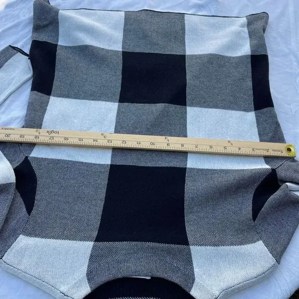 J. Jill size M Colton mock turtleneck big checked sweater. - Image 3