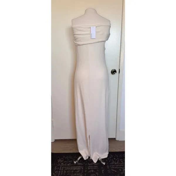 NWT Reformation Josefina Knit Midi Dress in Fior Di Latte Size Small - Image 3
