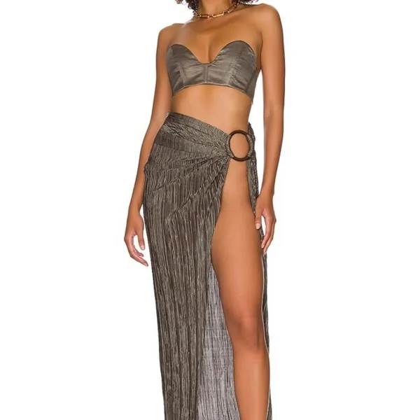 NWT Bronx and Banco x REVOLVE Luna Top in Khaki Size‎ Small - Image 3