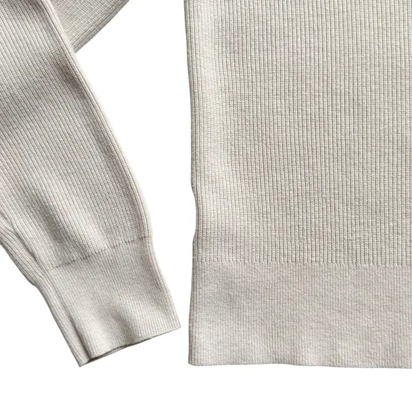 Lululemon Cotton-Blend Mock-Neck Sweater Heathered Bone Small Women’s W3HBGS - Image 4