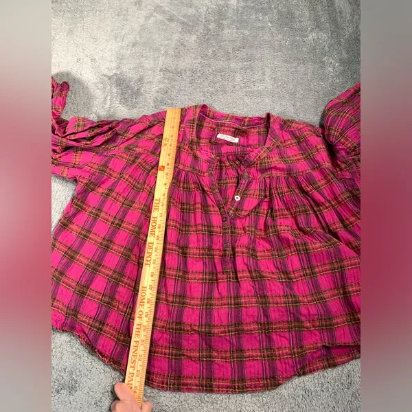 Free people we the free jessi Plaid Top small - Image 11