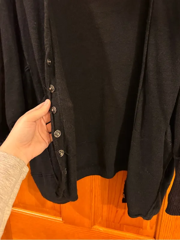 Free People Black Open-Front Women's Cardigan - Image 2