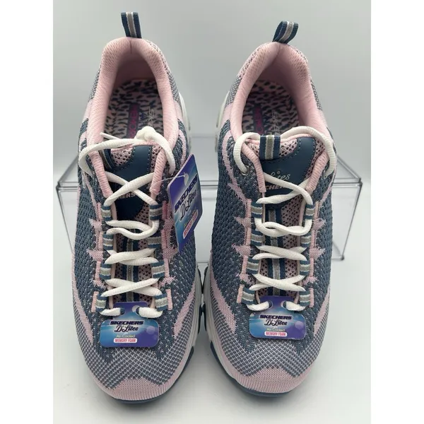 Skechers D'Lites Women Navy Pink Running Walking Sneakers Women’s 8 SN 11955 New - Image 3