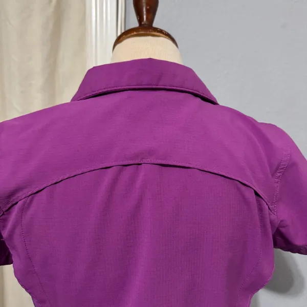 Columbia Women Purple Utility Short Sleeve Button Up Outdoor Shirt Size M‎ - Image 5
