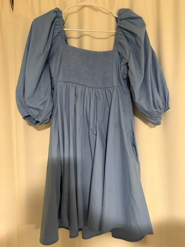 Abercrombie Puff Sleeve Mini Dress - Image 4