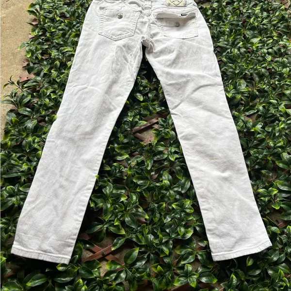 White Straight-Leg MISS ME Jeans - Image 2
