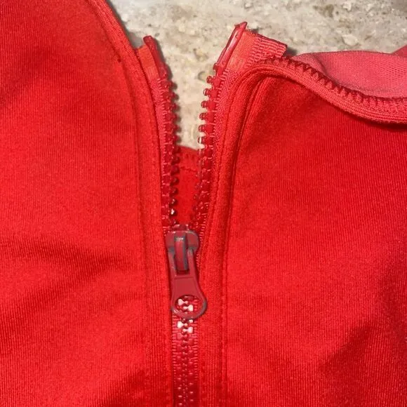 Zella zip jacket pink/coral fitted, Vented‎ Back Activewear,stretchy, Pocket - Image 6
