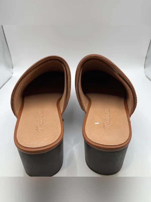 NWOB Madewell The Cecily Clog in Oiled Leather MSRP $168 size 7.5 brown - Image 6