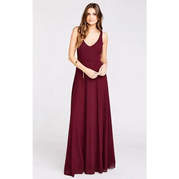 ✨Show Me Your Mumu Burgundy Jenn Maxi Sz Medium Dress✨ - Image 3
