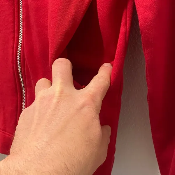 Armani Exchange Vibrant Red Bomber Hoodie - Medium - Image 8