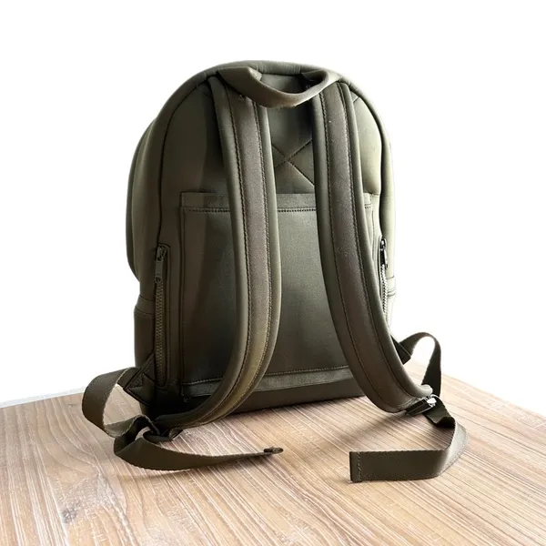 Dagne Dover Dakota Neoprene Backpack Medium Dark Moss Green Laptop Bag - Image 2