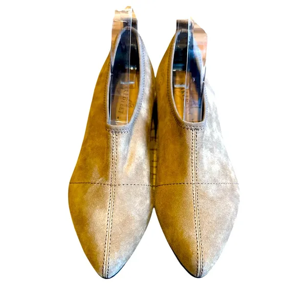 Naked Feet Caldi Pointed Toe‎ Suede Heel 7 Memory Foam Cottagcore - Image 2