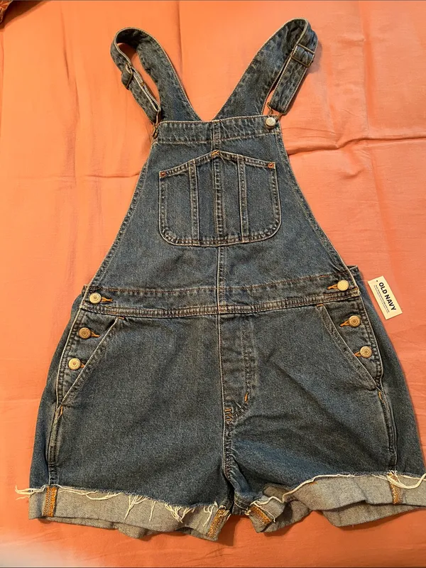 NWT Classic Blue Denim Short Overalls Size undefined - Image 3