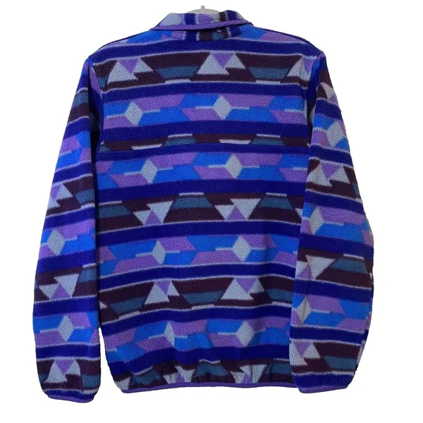 Patagonia Synchilla Multicolor Geometric‎ Aztec Fleece Pullover Jacket Sz XS - Image 7