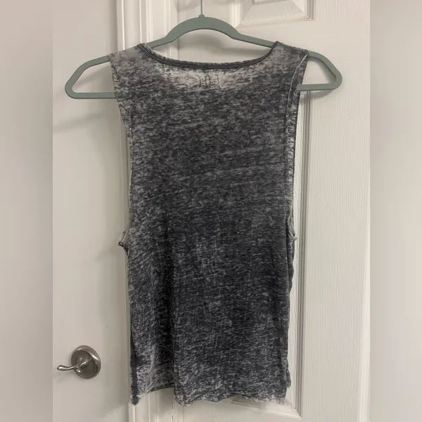 Buckle Gray Acid-Wash Tank Top with Pink & Gold Graphic - Image 6