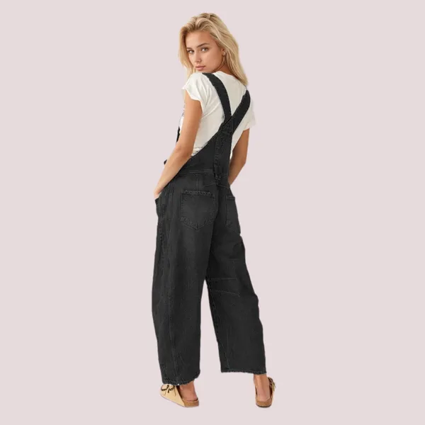 NWT‎ Ladyful Black Denim Overalls – XL - Image 3