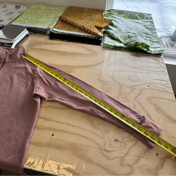 Nike Women's‎ Performance 1/4 Zip Activewear Athleisure Top Dusty Pink XL - Image 12