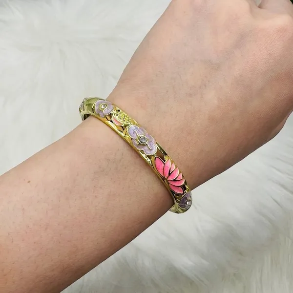 Flower Enamel Cloisonne Bracelet Bangle Bundle - Image 4
