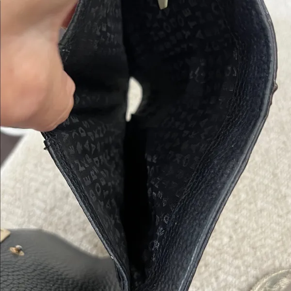 Kate Spade Black Wallet pebbled wallet with Gold Accent - Image 8